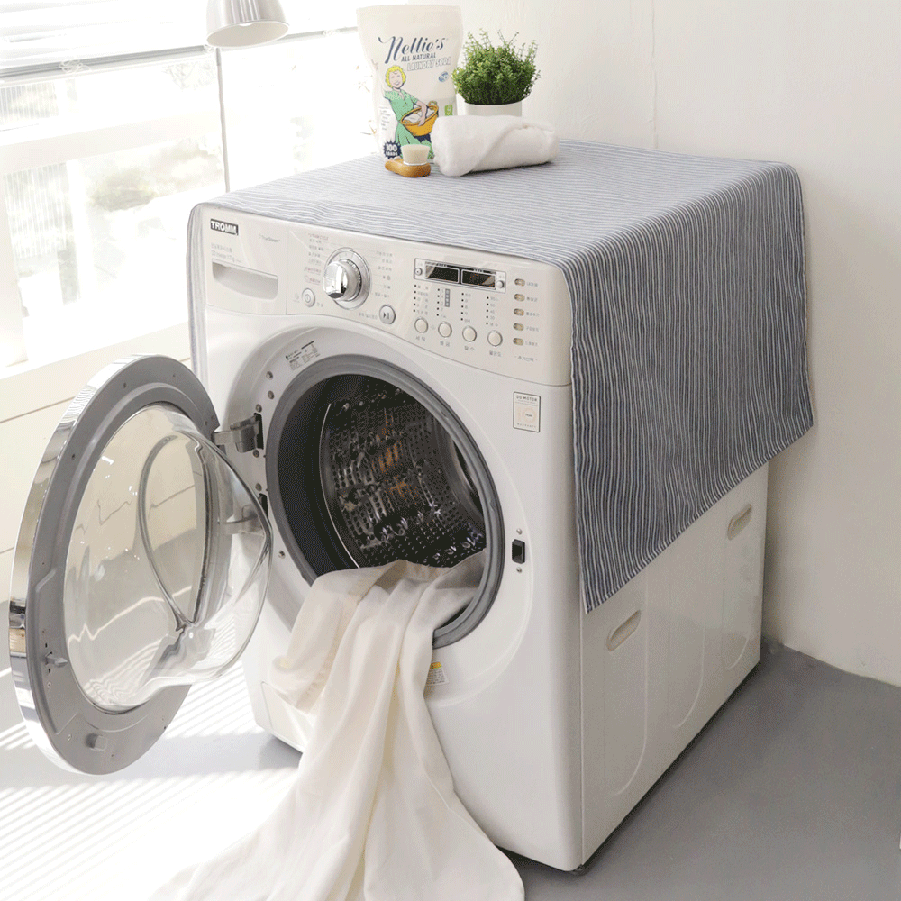 모아나 스트라이프 미끄럼방지 논슬립 세탁기커버 (2size)